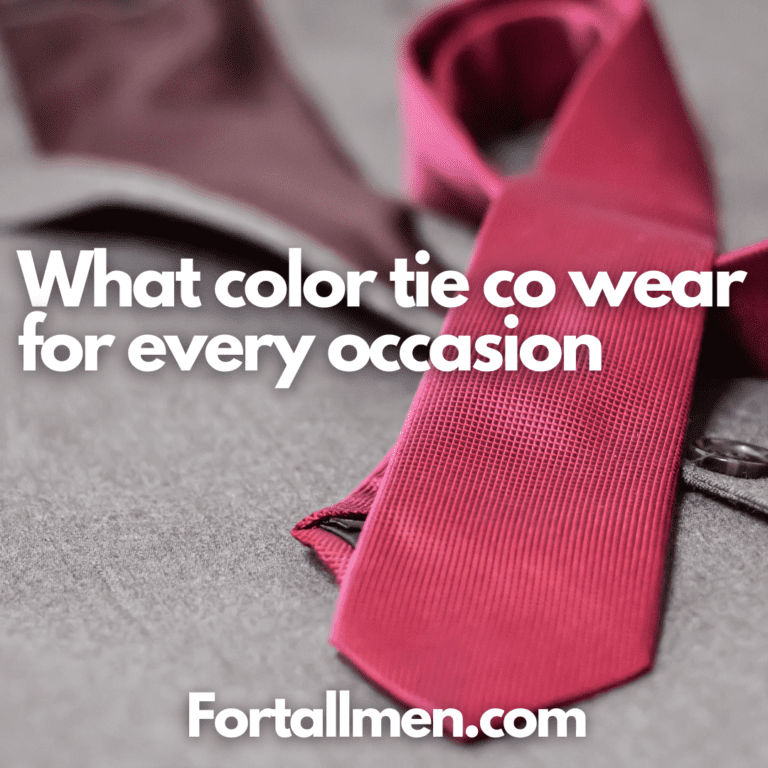 what color tie to wear